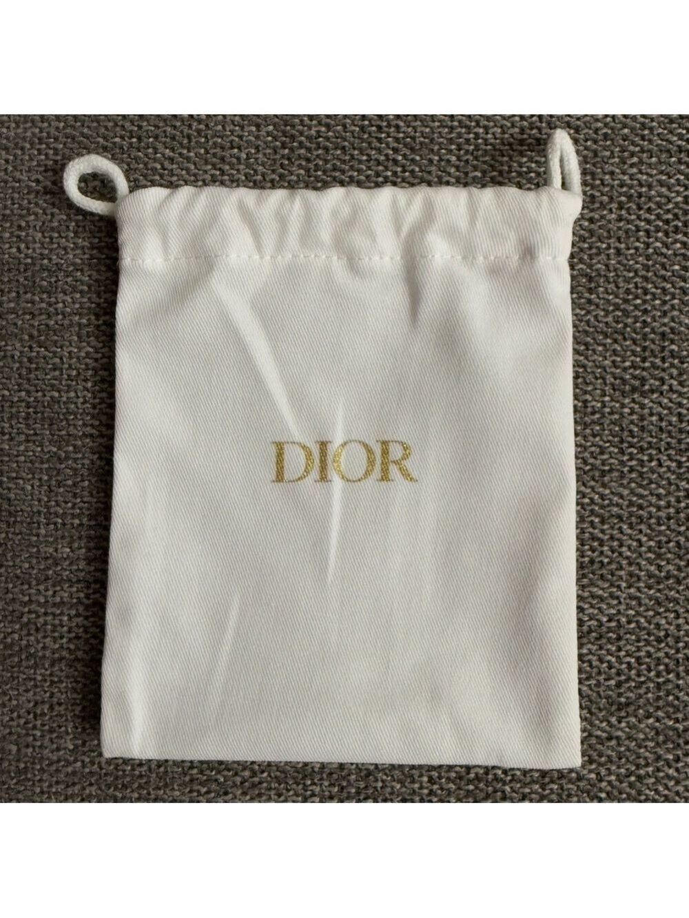 DIOR New Small Woven Pouch Dust Bag White Gift Wrap Luxury Gift